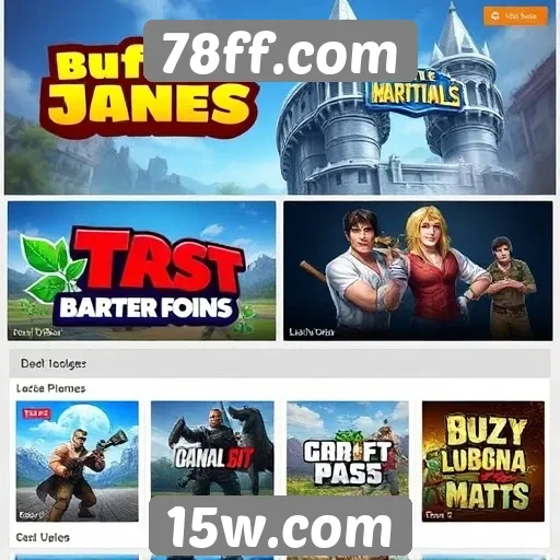 Jogos populares disponíveis no site 78ff.com